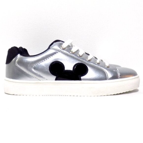 Disney Mickey Mouse Ladies Character Court Silver Sneakers 2024 LIMITED EDITION - Picture 9 of 11